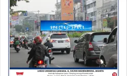 Billboard<br>LED Underpass Gandaria, Jl. Sultan Iskandar Muda, Jakarta (TS) 20200624 lok underpass gandaria jakarta ex tsel b