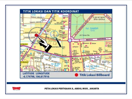 Billboard<br>LED Pertigaan Jl. Abdul Muis, Jakarta 20200624 lok pertigaan jl abdul muis jakarta