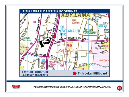 OUT DOOR Underpass Gandaria, Jl. Sultan Iskandar Muda, Jakarta (TS) 20200624 lok underpass gandaria jakarta ex tsel a