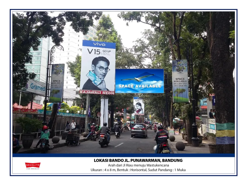 Billboard<br>LED Bando Jl. Purnawarman, Bandung 20200625 lok jl purnawarman bandung