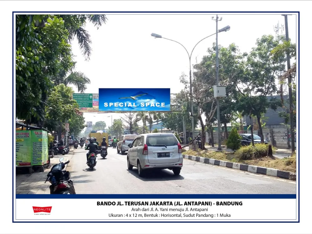 Billboard<br>LED Bando Jl. Terusan Jakarta (Jl. Antapani), Bandung 20200625 lok jl terusan jakarta antapani bdg b