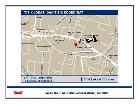 Billboard<br>LED JPO Jl. Dr. Djundjunan (Depan BTC), Bandung<br> 20200625 lok jpo jl djundjunan dpn btc bandung b