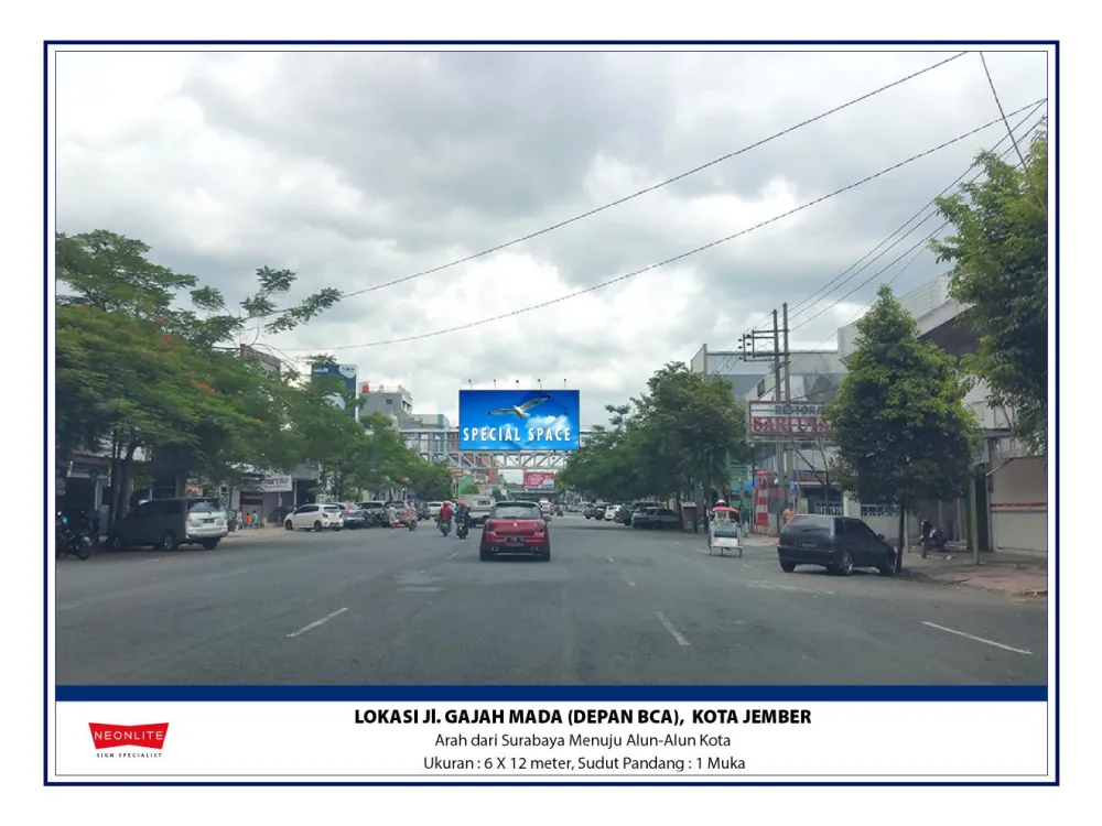 Billboard<br>LED Jl. Gajah Mada ( Depan BCA), Kota Jember 20200629 lok jl gajah mada depan bca jember