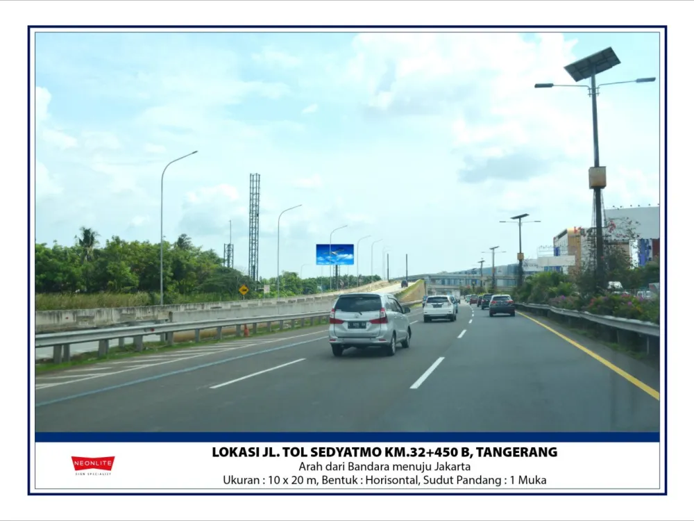 Billboard<br>LED Jl. Tol Sedyatmo KM.32+450 B, Tangerang 20220509 lok jl tol sedyatmo km 32450 b tangerang ciantek1