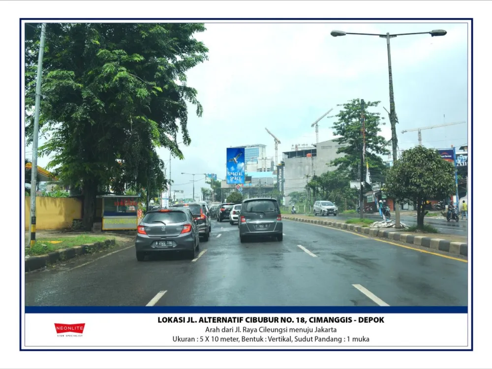 Billboard<br>LED Jl. Alternatif Cibubur No. 18, Cimanggis, Depok lok jl alternatif cibubur no 18 cimanggis depok