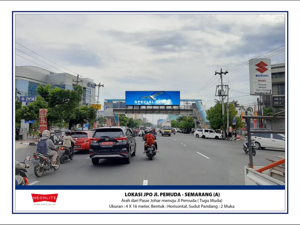 Billboard<br>LED Jl. Pemuda, Semarang (A) lok jpo jl pemuda semarang a