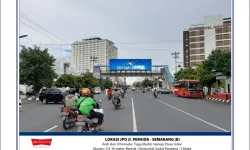 Billboard<br>LED Jl. Pemuda, Semarang (B) lok jpo jl pemuda semarang b