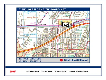 Billboard<br>LED Jl. Tol Jakarta-Cikampek STA. 11+600A, Kota Bekasi 20200624 lok jl tol jakarta cikampek sta 11600 a bekasi