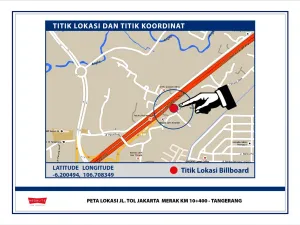 Billboard<br>LED Jl. Tol Jakarta-Merak KM.10+400A, Tangerang 20200624 lok jl tol jakarta merak km 10400 a tangerang